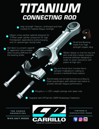 Titanium CP-Carrillo Connecting Rods